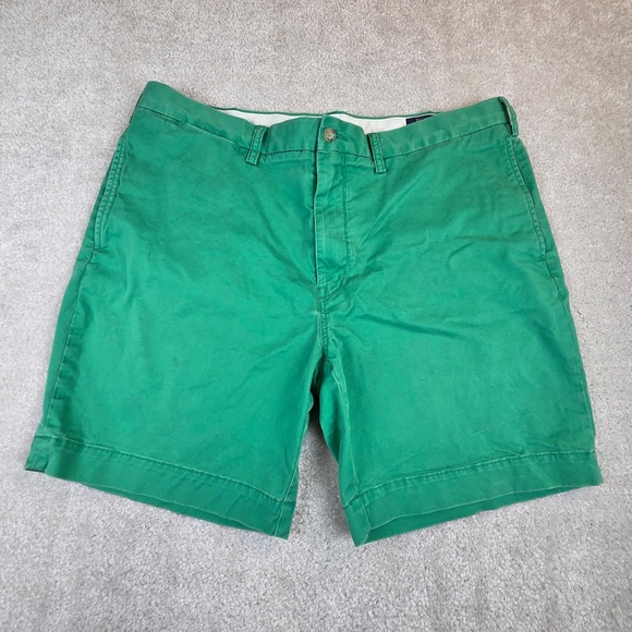Polo Ralph Lauren Other - Polo Ralph Lauren Mens Green Stretch Chino Shorts Size 38 Classic Fit Cotton